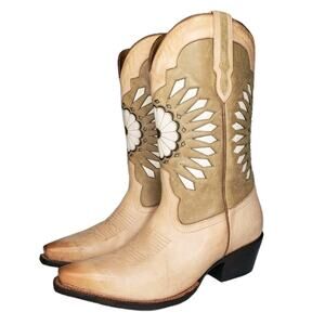 Tecovas By Kristopher Brock The Sadie Leather Boots Womens 9.5 Western SAMPLE